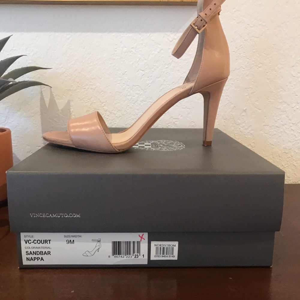 Vince Camuto ankle strap heels